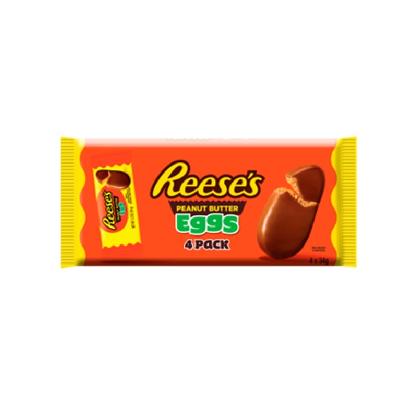 (STANDARD) Reeses Peanut Butter Egg 4pk Multipack 136g